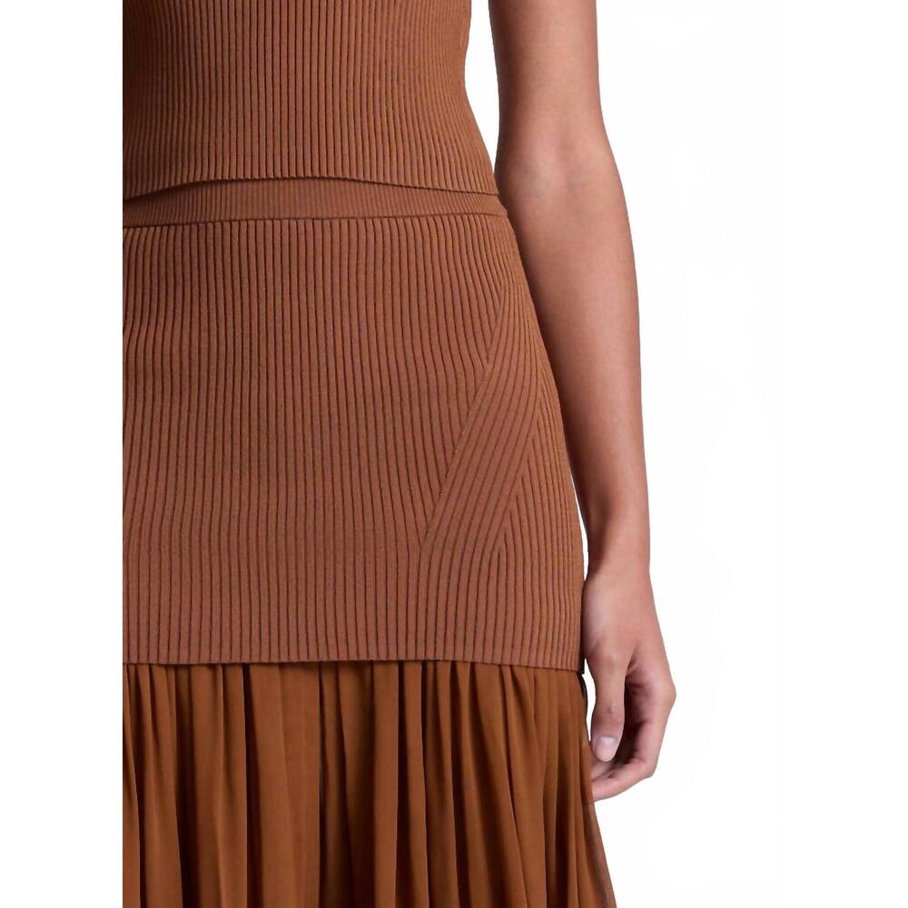 NEW A.L.C. hayden skirt in light chestnut - Picture 6 of 6